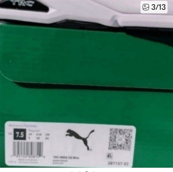 Puma TRC LookWomen's, Size 7.5Color Black. New with box.Style: 38715702 - Picture 3 of 13